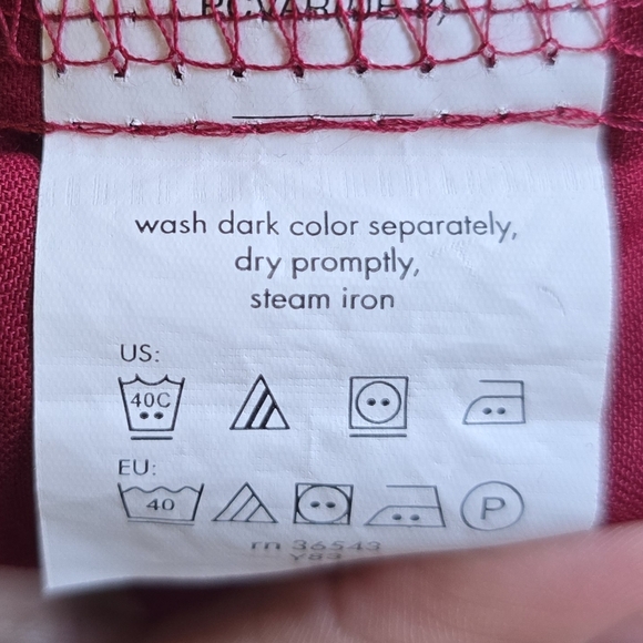 Van Heusen Lux Sateen Fitted Mens Long Sleeve Dress Shirt 15 1/2, 32/33 - Picture 6 of 6